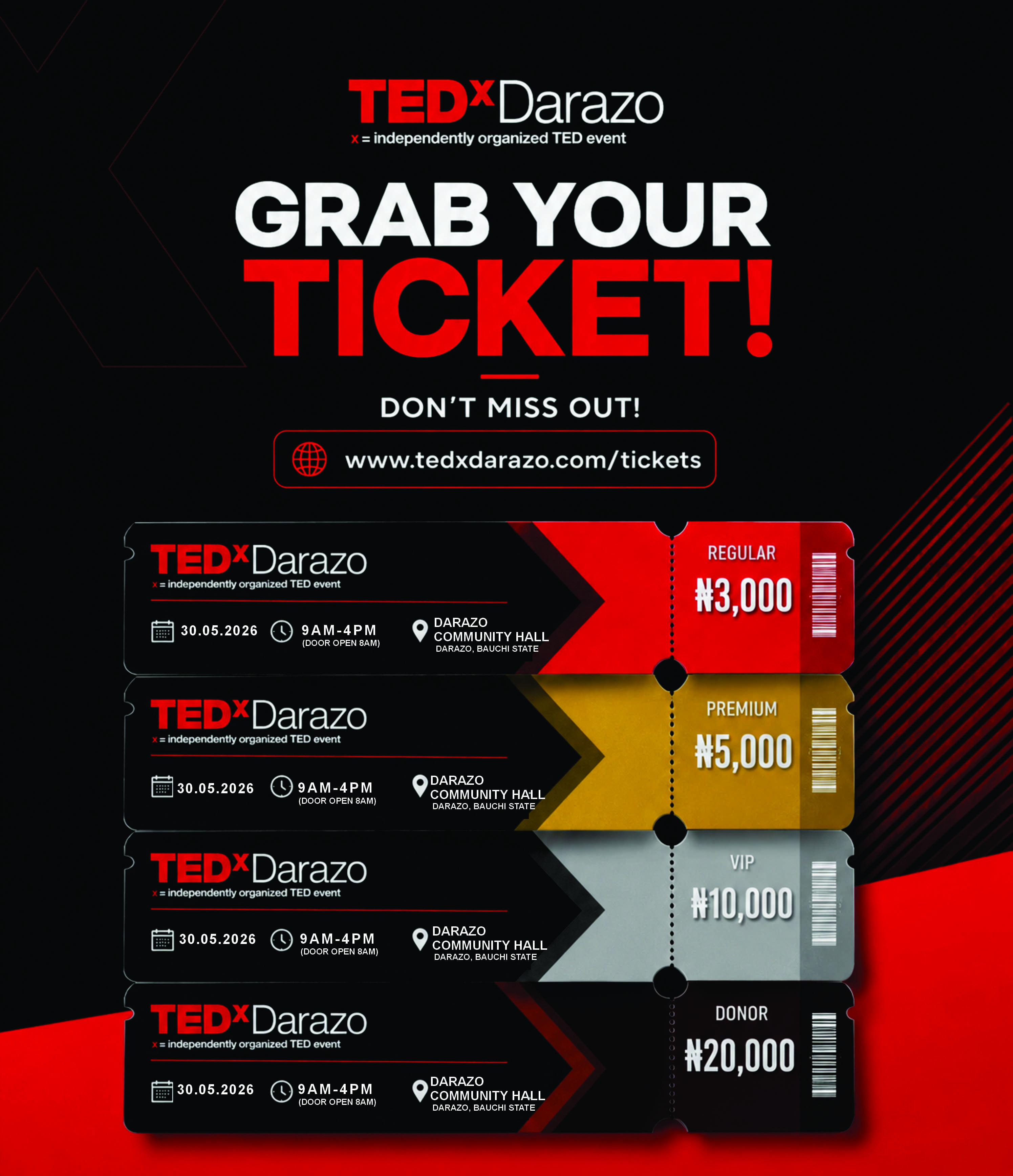 TEDxDarazo Ticket